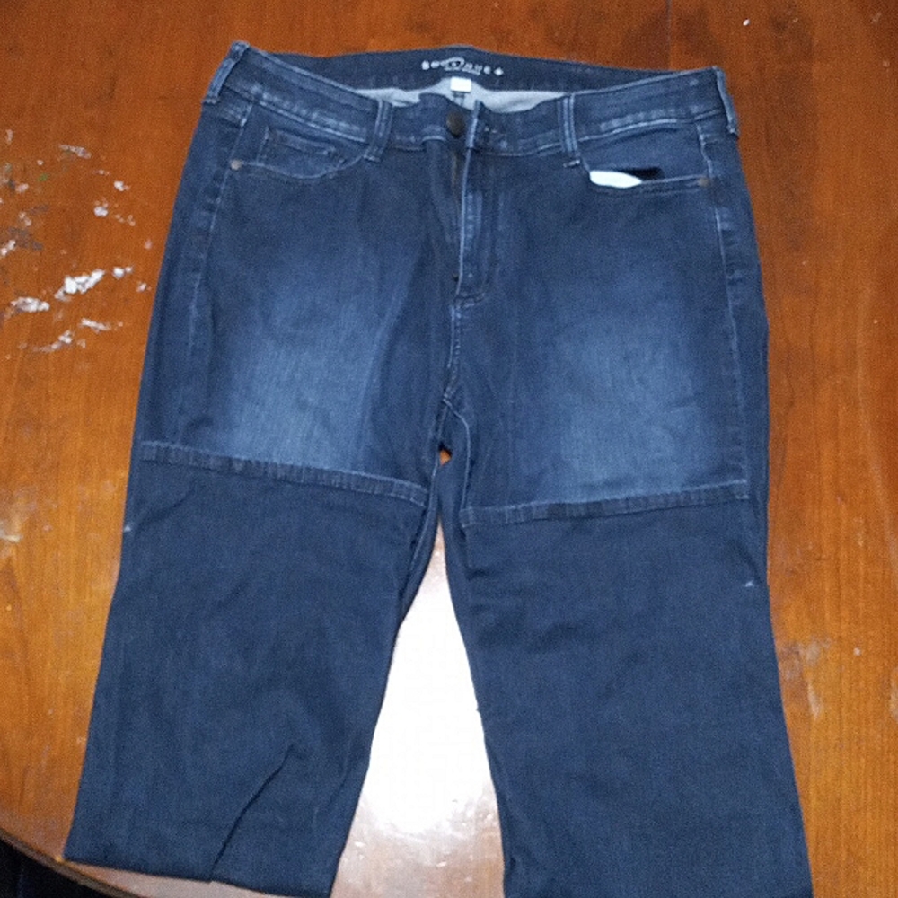 Dark blue jeans